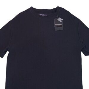 Denim & Flower Ricky Singh Mens Small T Shirt Black Short Sleeve Relaxed Fit